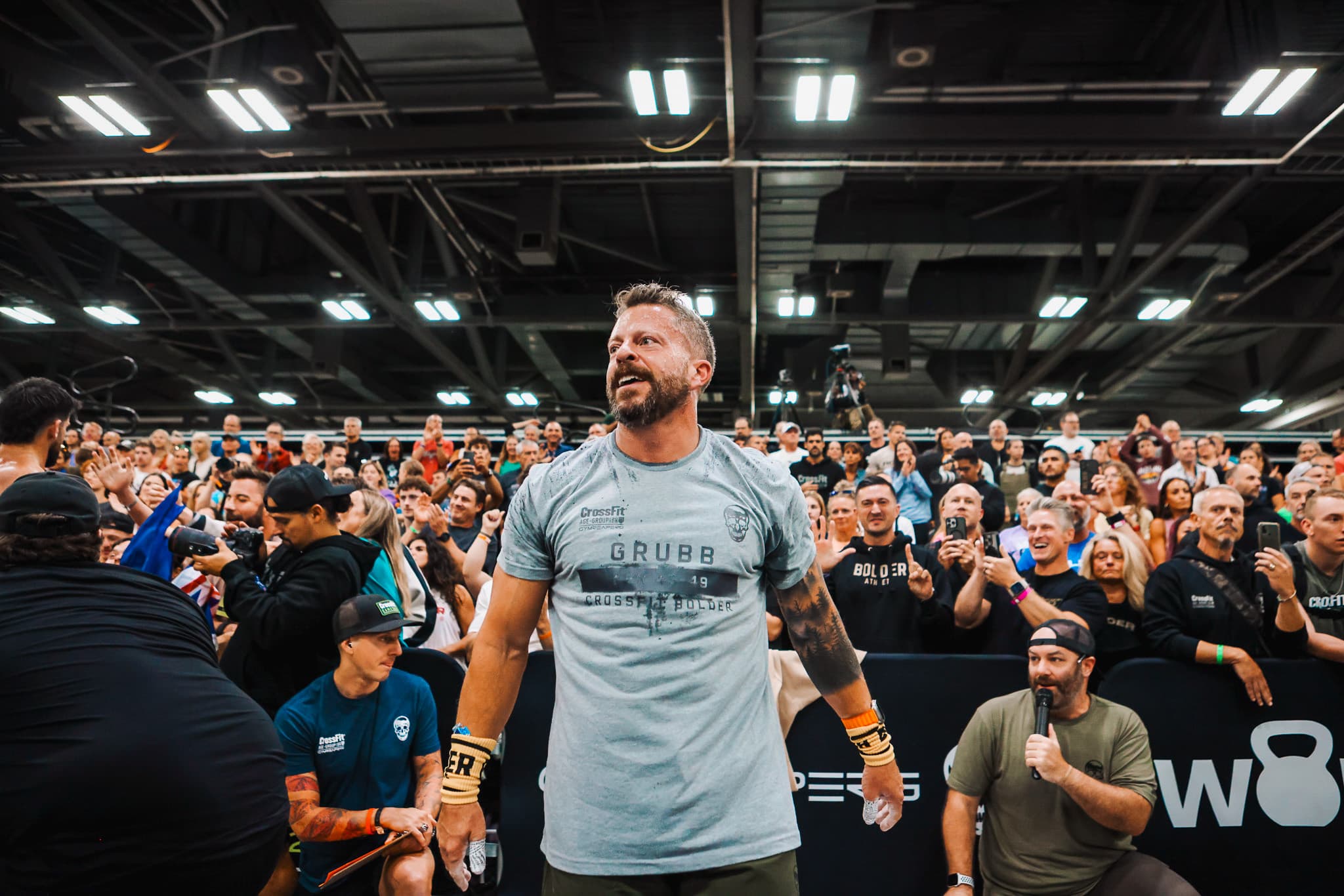 Jason Grubb competing at the CrossFit Games